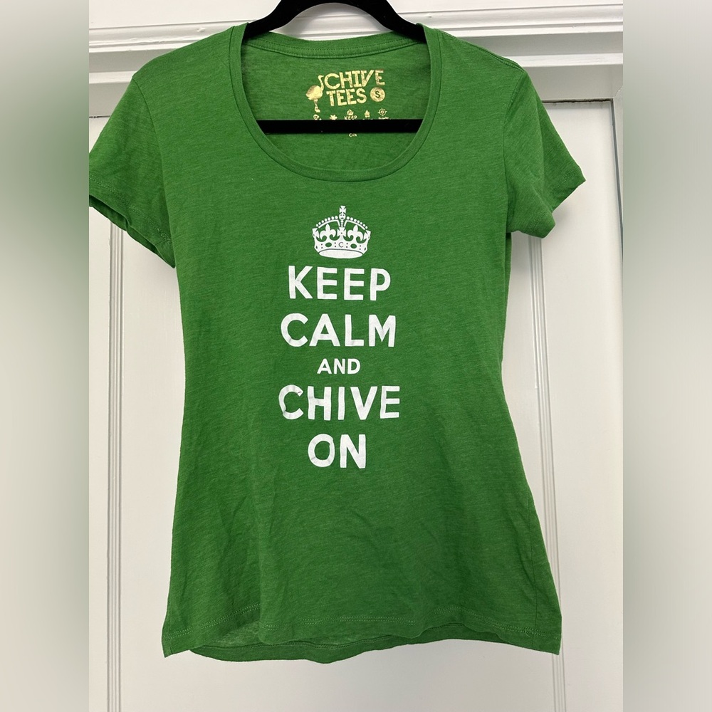 The Chive “Keep Calm and Chive On” Women’s T-Shirt